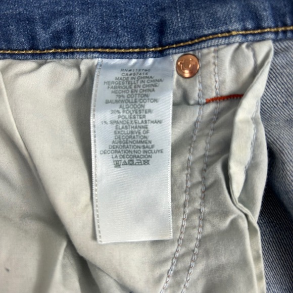 True Religion Rocco Relaxed Skinny Jeans Mens Size 38 Faded Wash Denim $164 - Picture 12 of 15
